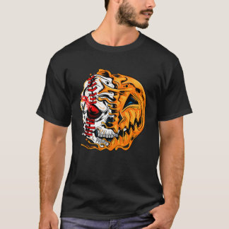 T-shirt Joueur Halloween Citrouille Skeleton Skeleton 1.pn