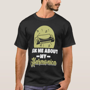 T-shirt Joueur Harmonica de l'organe de bouche