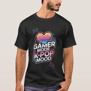 T-shirt Joueur K-Pop Musique Pop Coréenne Jeu Vidéo Corée