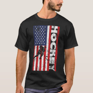 T-shirt Joueur Patriotique Usa 4 Juillet Drapeau Américain