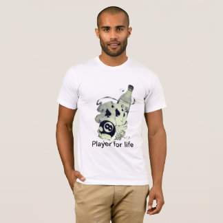 T-shirt joueur pendant la vie