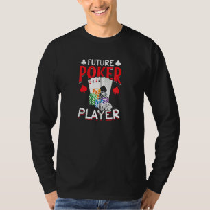 T-shirt Joueur Poker Casino Poker Baby I Poker Futur Jouer
