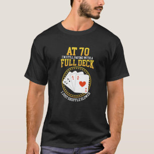 T-shirt Joueur Poker I Poker Cartes I 70E Anniversaire