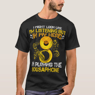 T-shirt Joueur Sousaphone Marching Band Cadeau Hommes Tuba