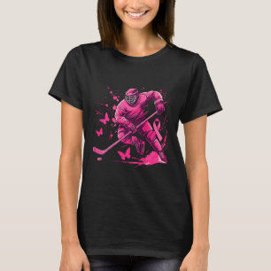 T-shirt Joueur (sur Ck) Ice Hockey Breast Cancer Awareness