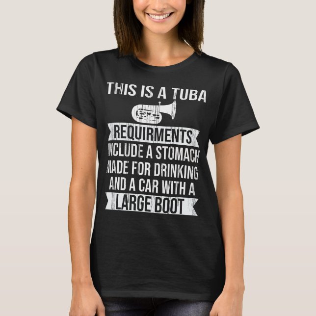 T-shirt Joueur Tuba Musicians Music Instrument Tuba (Devant)
