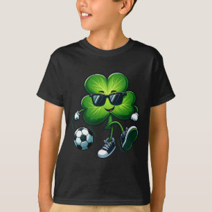 T-shirt Joueurs Amoureux de Football St Patricks Day Trèfl