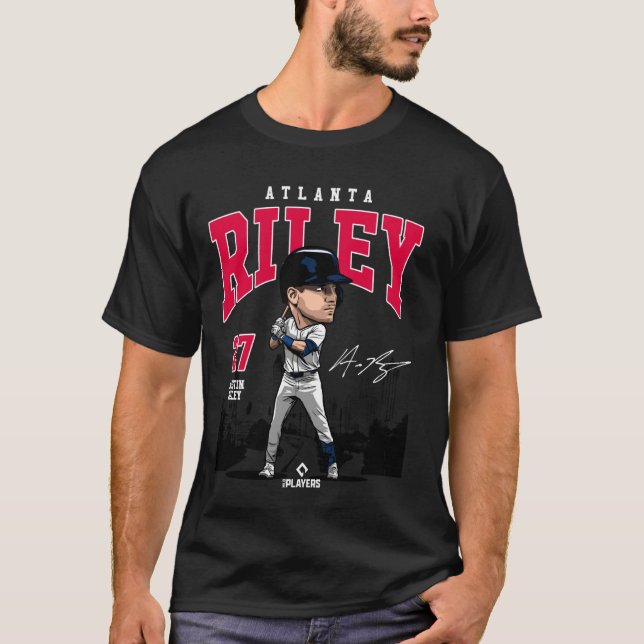 T-shirt Joueurs Austin Riley Atlanta de baseball MLB MLBRI (Devant)