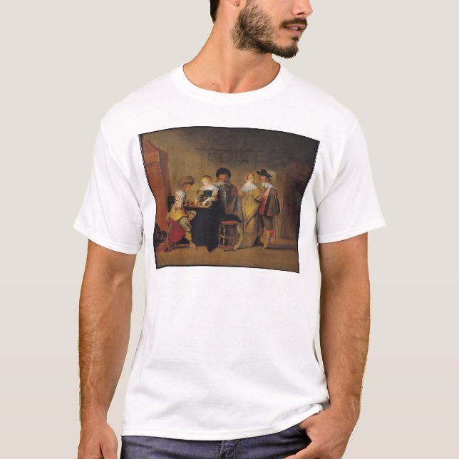 T-shirt Joueurs de backgammon (Devant)