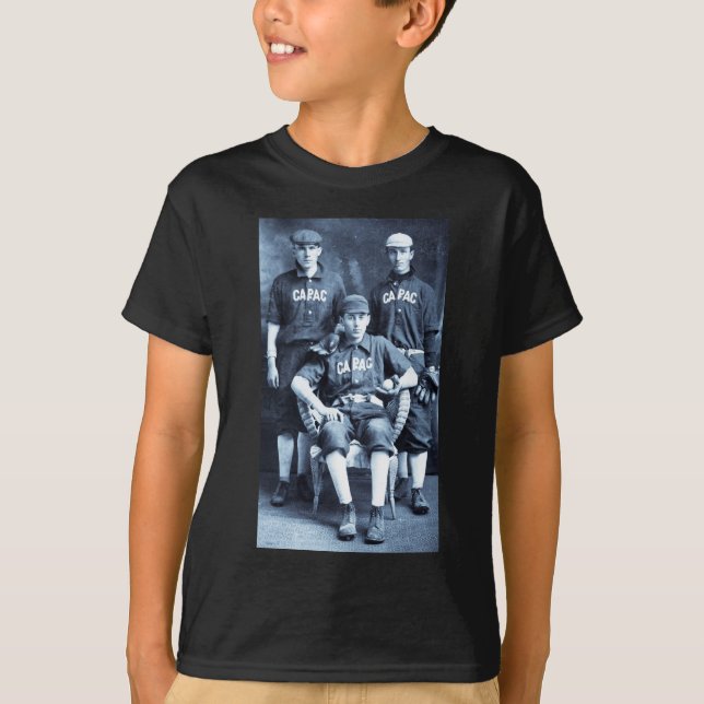 T-shirt Joueurs de baseball vintages (Devant)