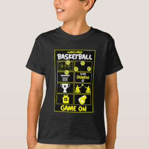 T-shirt Joueurs de basket-ball en fauteuil roulant