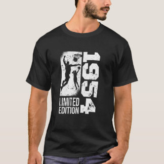 T-shirt Joueurs de basket-ball Vintage né en 1954 Annivers