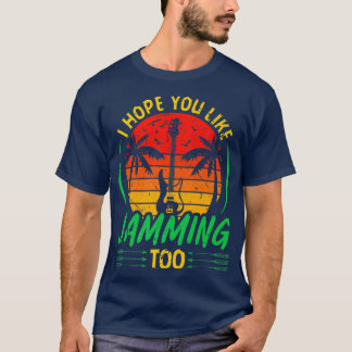 T-shirt Joueurs de basse de reggae rétro qui aiment aussi 