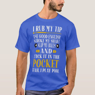 T-shirt Joueurs de billard de billard amusant billard Je R