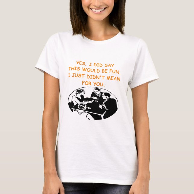 T-shirt joueurs de carte (Devant)