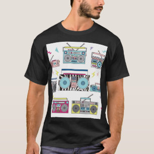 T-shirt Joueurs de Cassette rétro : 80s Art Vintage