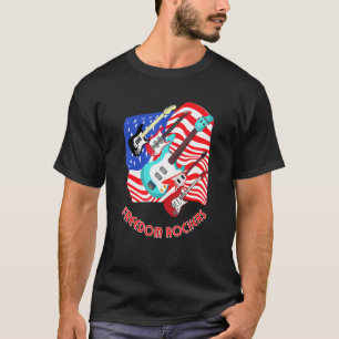 T-shirt Joueurs de guitare électrique Freedom Rockers