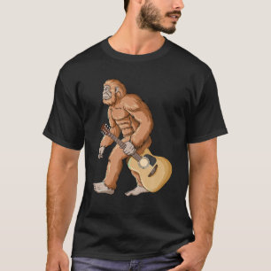 T-shirt Joueurs de guitare Sasquatch de Bigfoot T