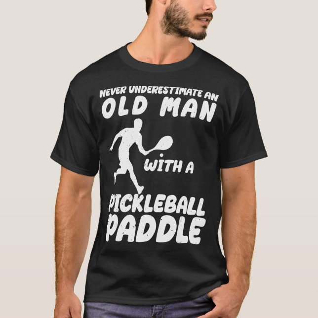 T-shirt Joueurs de Pickleball Paddle Pickleball Hommes (Devant)