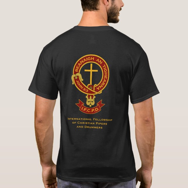 T-shirt Joueurs de pipeau et batteurs chrétiens - IFCPD (Dos)
