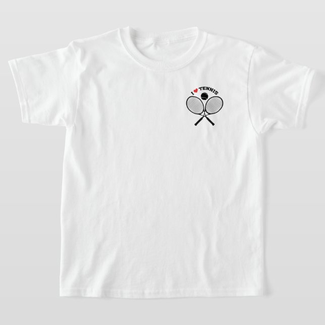 T-shirt Joueurs De Tennis, I Love Tennis (Poser)