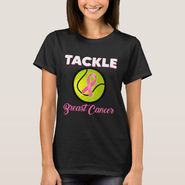 T-shirt Joueurs de tennis Pink Ribbon Cancer du sein (Devant)