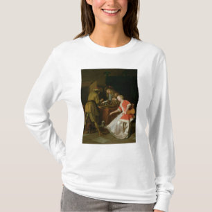 T-shirt Joueurs de Tric-trac avec Madame et son chien