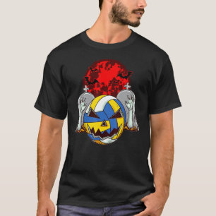 T-shirt Joueurs de volley-ball Zombie Costume d'Halloween 