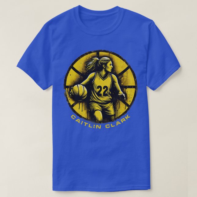 T-shirt Joueuse de basket-ball féminine Caitlin 22 (Design devant)