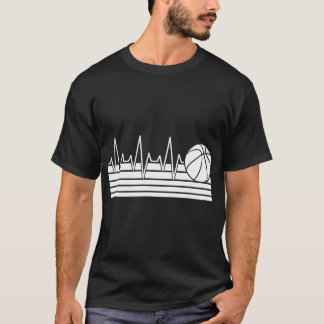 T-shirt Joueuse de basket-ball Heartbeat Basketball Hommes