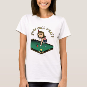 T-shirt Joueuse de billard léger