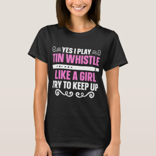 T-shirt Joueuse de flageolet en boîte Penny comme une fill