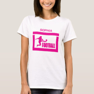 T-shirt Joueuse de football fille, équipe fille d'annivers