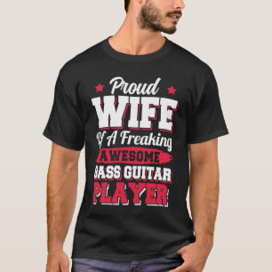 T-shirt Joueuse de guitare basse bassiste femme de bassist