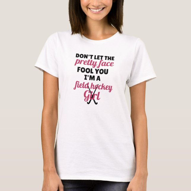 T-shirt Joueuse De Hockey De Champ Pour Femmes (Devant)