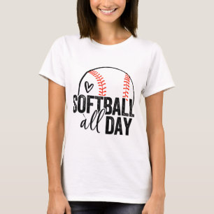 T-shirt Joueuse de softball Ado filles femmes hommes softb