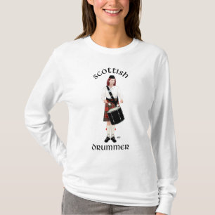 T-shirt Joueuse de tambour écossais - Femme