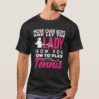 T-shirt Joueuse de tennis Lethe Lady vous montre à quel po