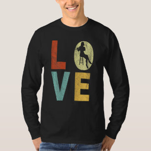 T-shirt Joueuse Flute Flute Love Flute Flutist Retro