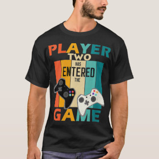 T-shirt Joueuse Rétro Femens Two A Entré Jeu Gamer Gam