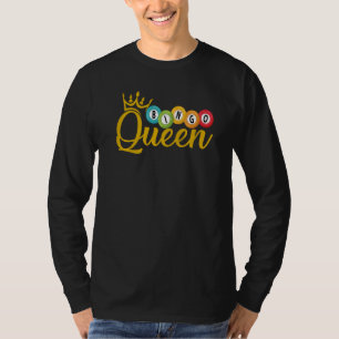 T-shirt Joueuses de Bingo Queen Lucky Lottery Femmes fille