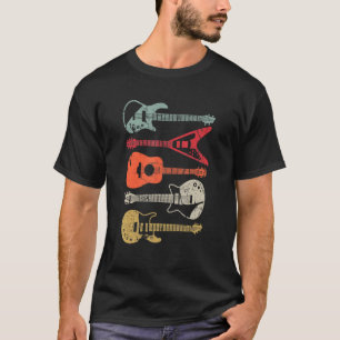 T-shirt Joueuses de guitare cool Hommes Femmes Vintage Gui