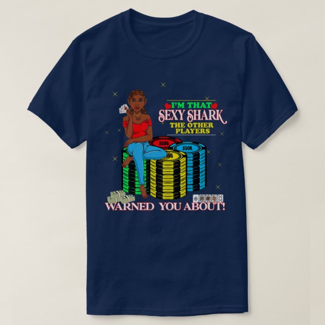 T-shirt Joueuses de poker Femmes Reines Filles Vegas Trip  (Design devant)