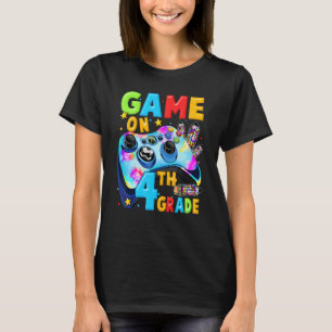 T-shirt Jouez au niveau 4e année    Garçons joueurs de ret