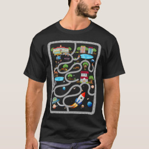 T-shirt Jouez aux voitures sur le dos de papa ou maman, la