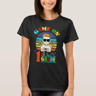 T-shirt Jouez en 1re année de retour à l'école Joueur  Pre