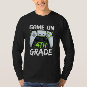 T-shirt Jouez en 4e année   Retour à l'école garçons joueu