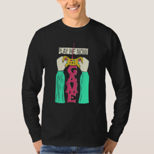 T-shirt Jouez-moi maintenant – Conception de manette de je
