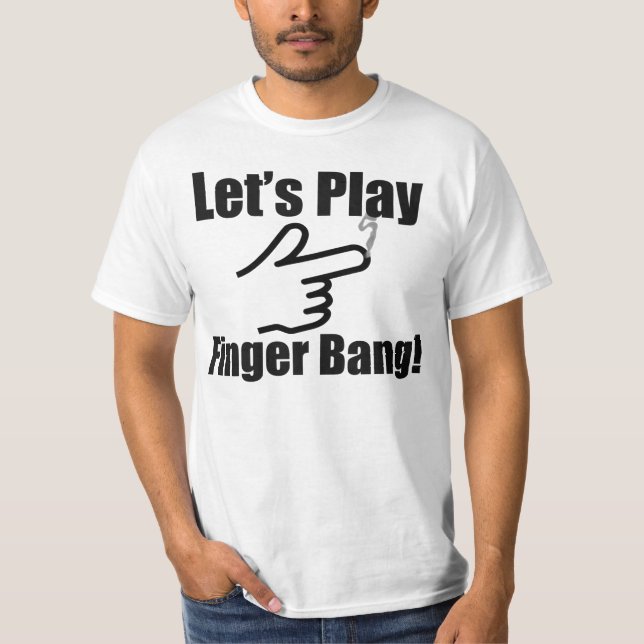 T-shirt Jouons le coup de doigt ! (Devant)