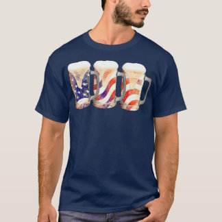 T-shirt Jour 4 juillet du Travail, drapeau américain de la